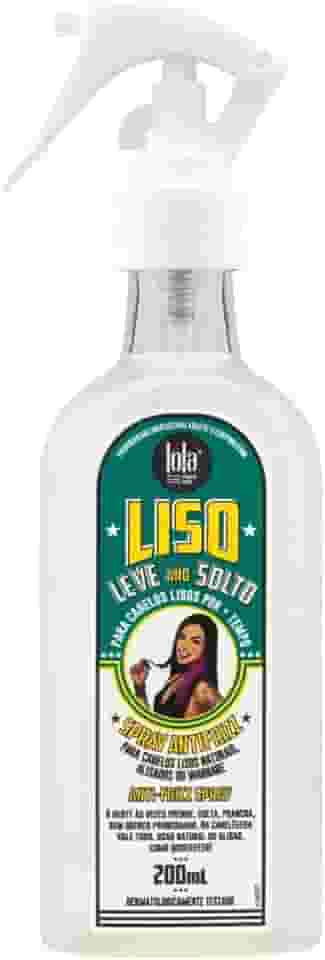 Liso Leve e Solto Spray Antifrizz 200ml , Lola Cosmetics