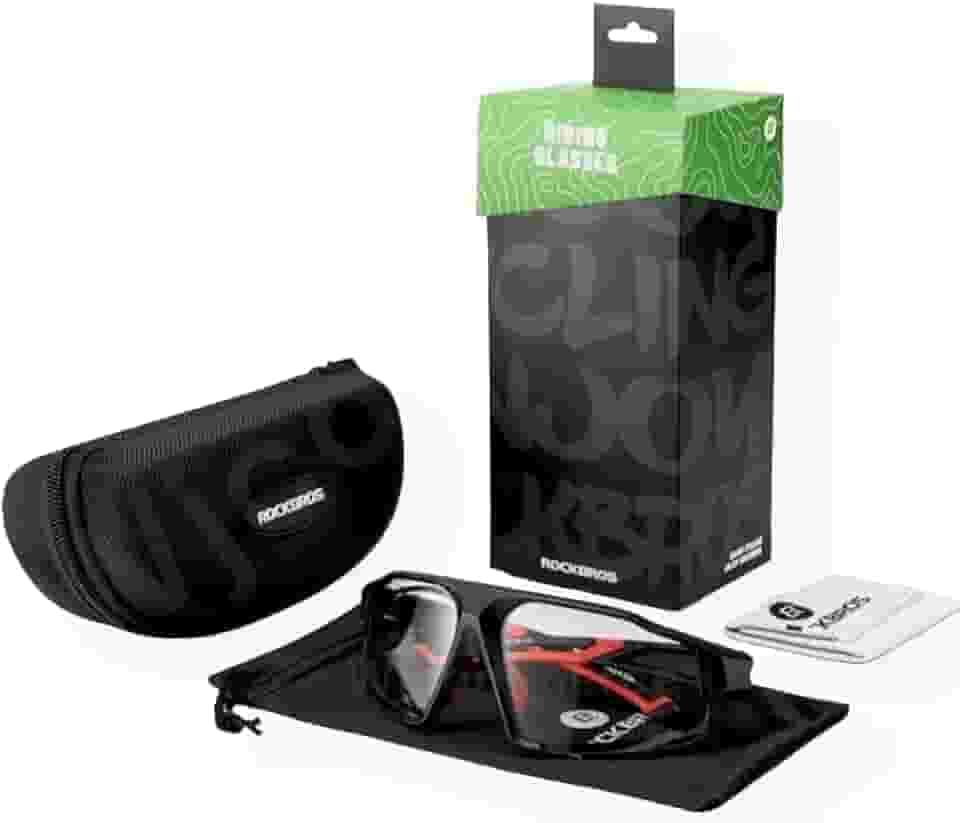 Óculos Fotocromático Rockbros para Ciclismo, Esportes ao Ar Livre, Corrida - Moderno, Unissexo, Adulto