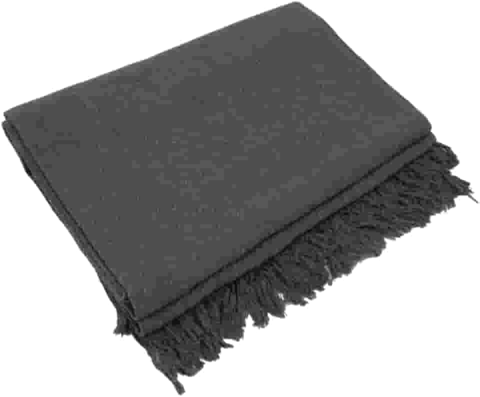 Manta Para Sofá Luxo Retrátil Gigante 120 x 210 - Capa Protetora de Algodão para Sofá e Poltrona (Cinza Chumbo)