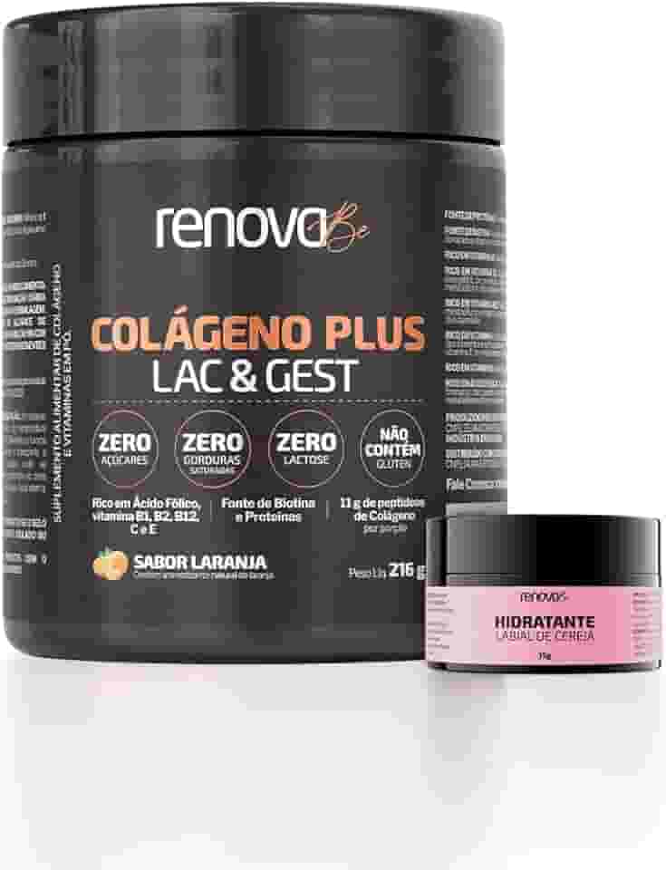 1 Colágeno com Biotina para Lactante e Gestante - Renova Be (216g, Laranja)