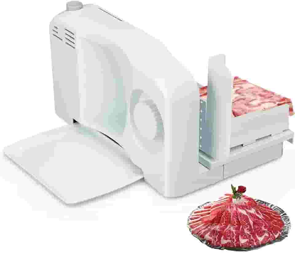 Fatiador de Frios Eletrico, Cortador de Frios Domestico, Cortador de Carne Elétrico, Fatiador Dobrável Comercial, Multifatiador 220V