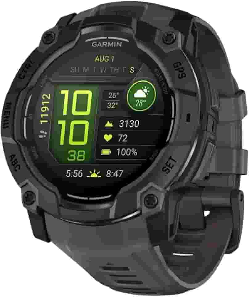 Garmin Relógio Instinct 3 Preto com Grafite 50mm com Monitor Cardíaco de Pulso e GPS