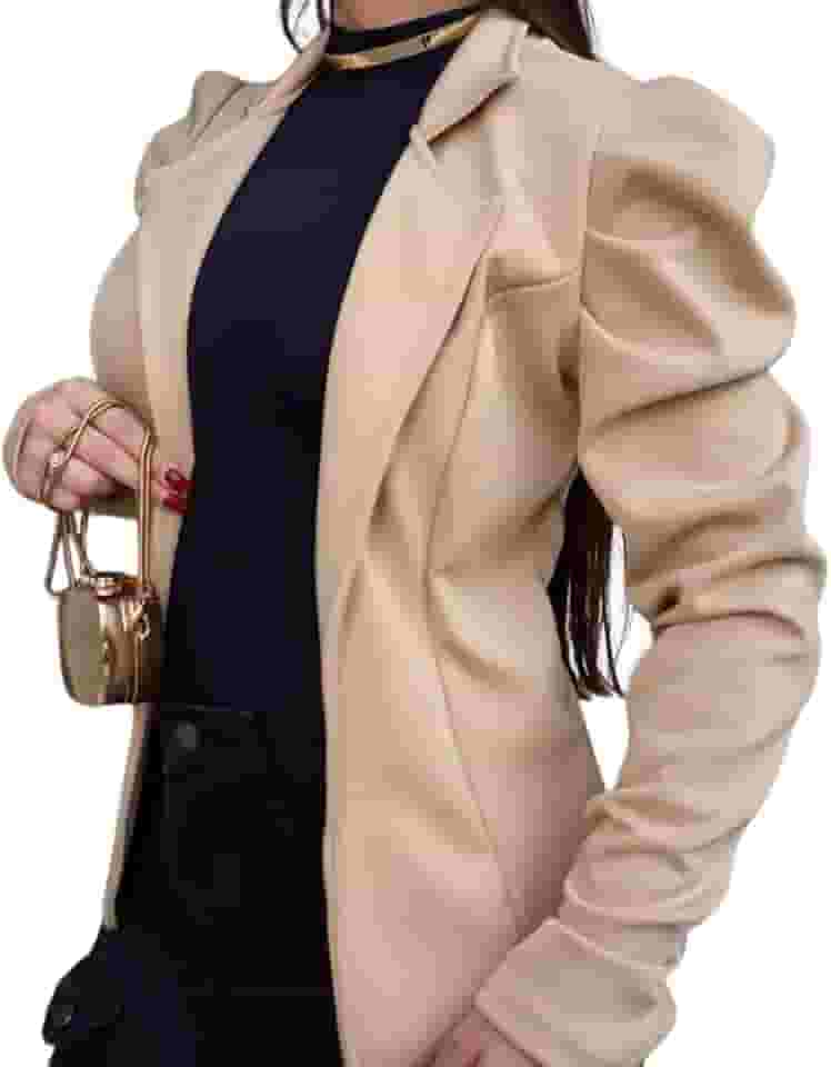 Blazer Feminino Crepe de Malha Blaser Social Elegante Max