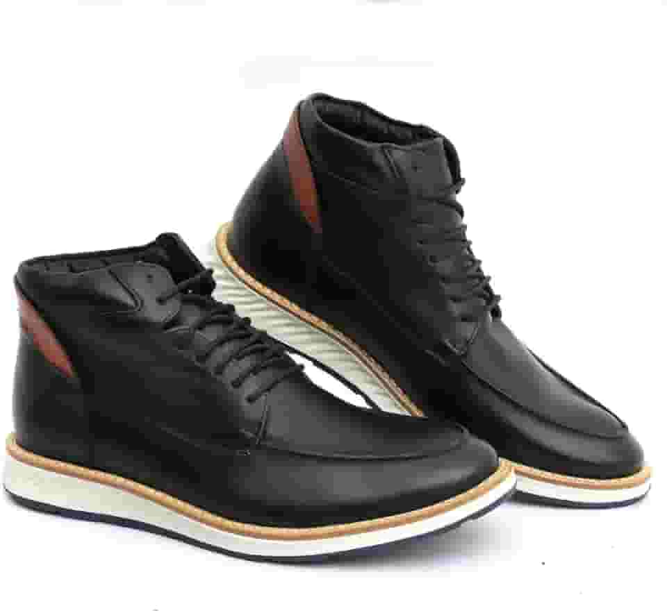 Bota Coturno Casual Masculino Moc boots Elite Couro Premium