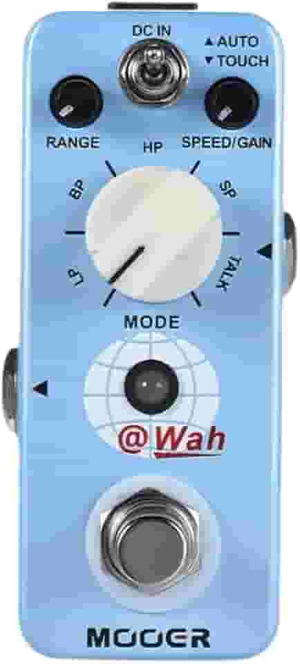 Mooer Pedal Auto Wah @Wah, 4 Diferentes Efeitos + Talk, Modos Auto-Tempo e Touch-Resposta Dinâmica, Analógico, Compacto, True Bypass, 9V