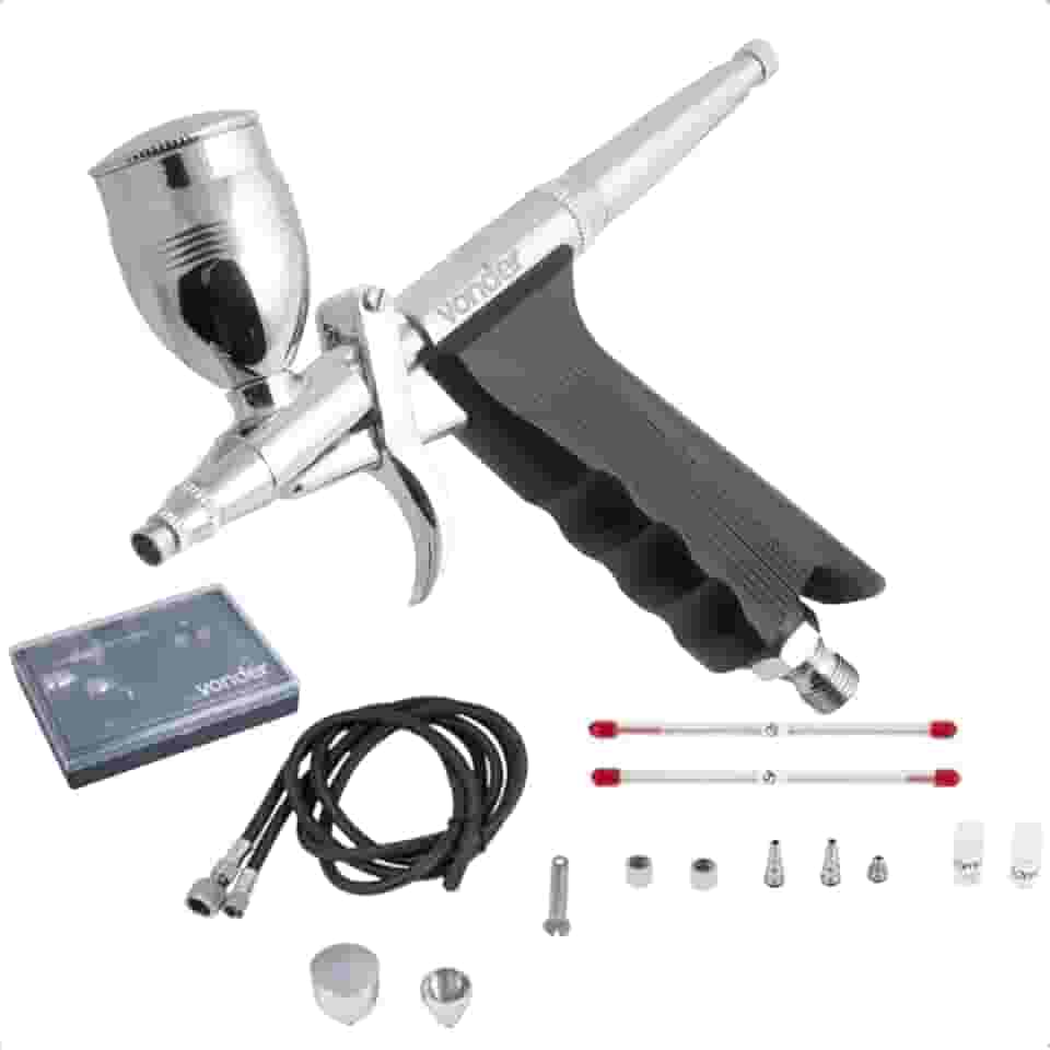 Vonder, Aerógrafo Com Acessórios, 16 Peças.