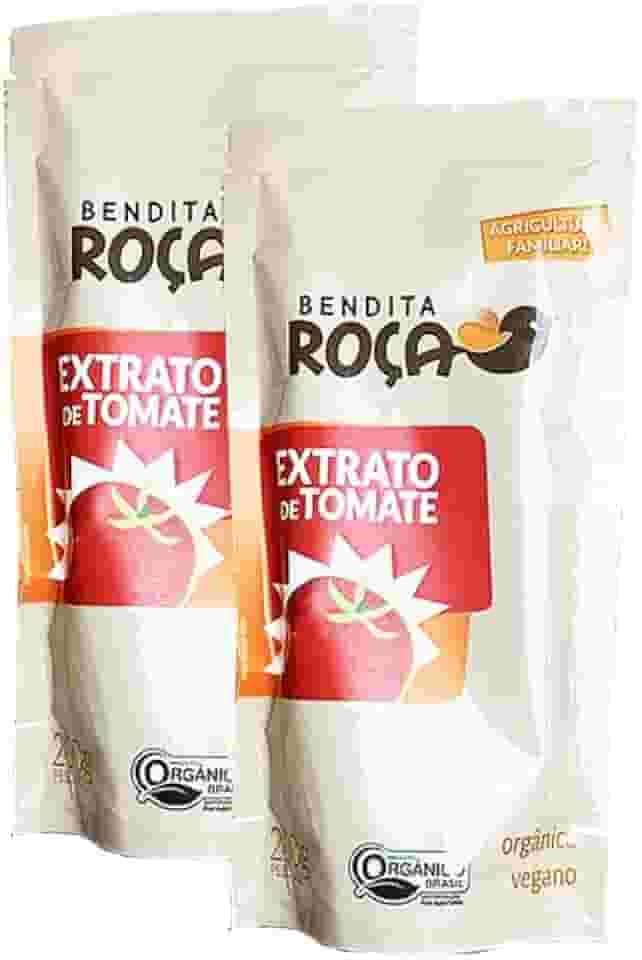 Kit 2x: Extrato De Tomate Orgânico Sachê Bendita Roça 200g