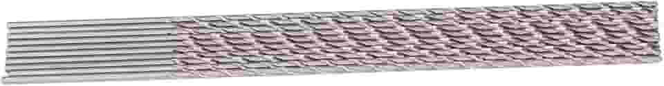 Acouto 10 Peças Brocas Extras Hss Haste Redonda Reta para Perfuração de Metais Não Ferrosos 2,5x200mm