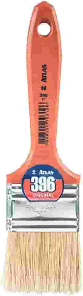 Atlas - Trincha Média de 2" com Cerdas Brancas Selecionadas para Pintura em Verniz e Stain.