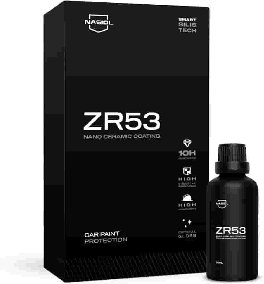 Vitrificador de Pintura Nasiol ZR53 Nano revestimento de cerâmica | Proteção contra arranhões de superfície de 3 anos | Resistência a arranhões 10H
