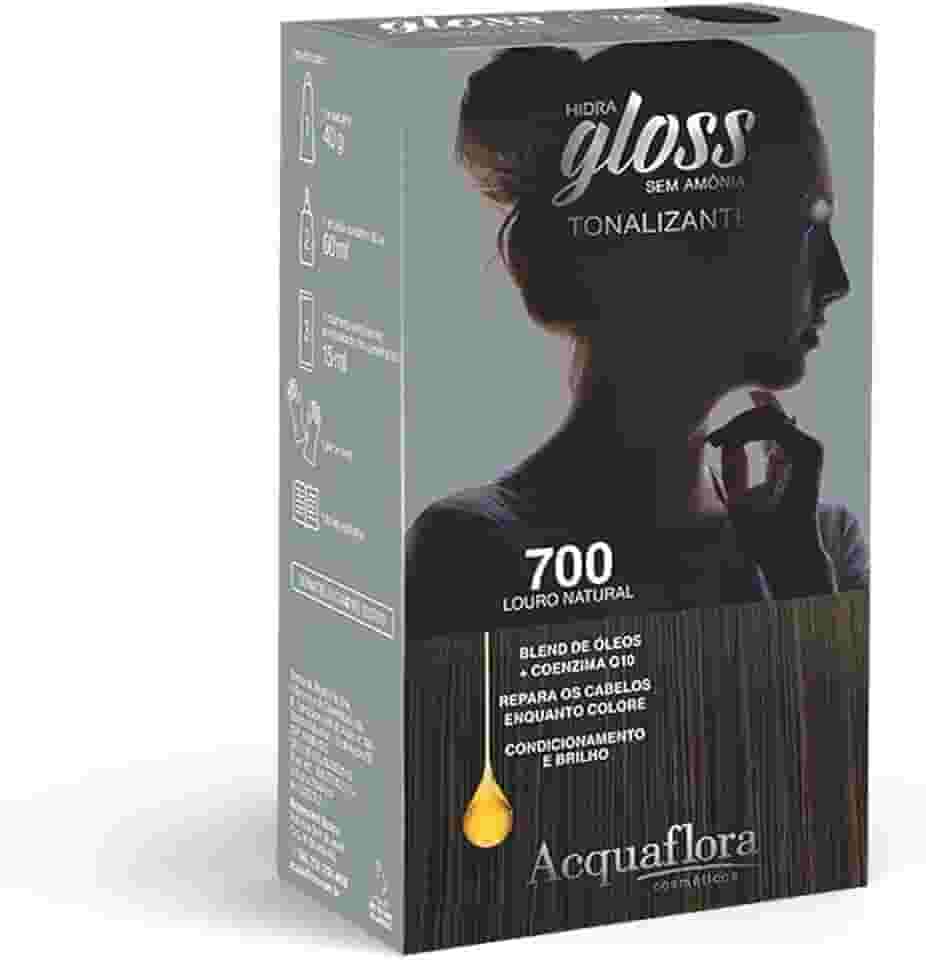 AcquaFlora Kit Acquaflora Hidra Gloss 700 Louro Natural - Tonalizante