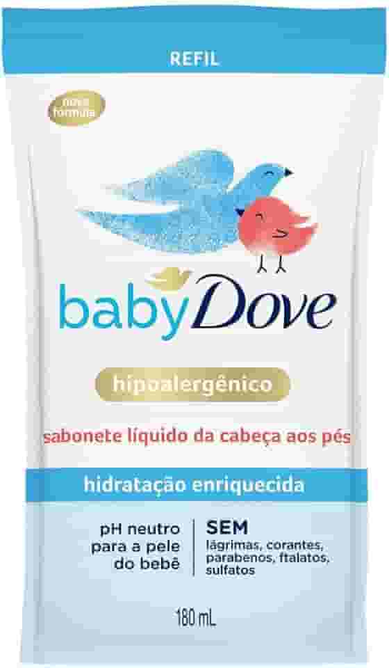 Baby Dove Refil Sabonete Líquido Hidratação Enriquecida 180Ml