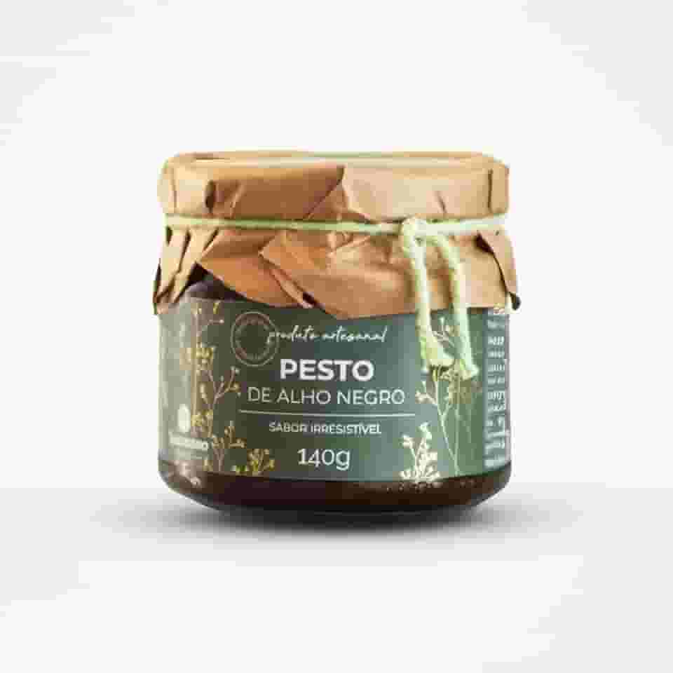Molho Pesto de Alho Negro 140g - Alho Negro do Sítio