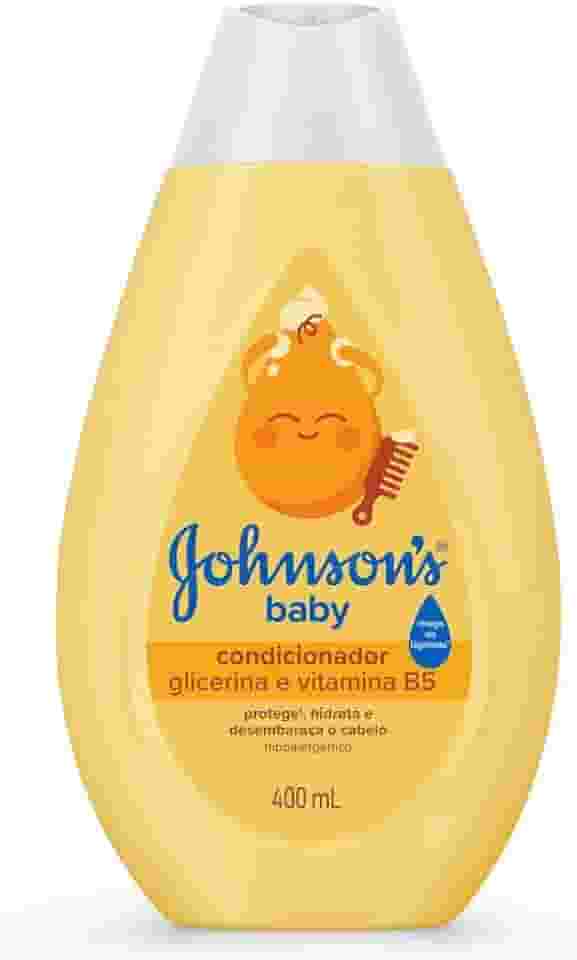 Condicionador Infantil Johnson's Baby Regular 400 ml, Amarelo