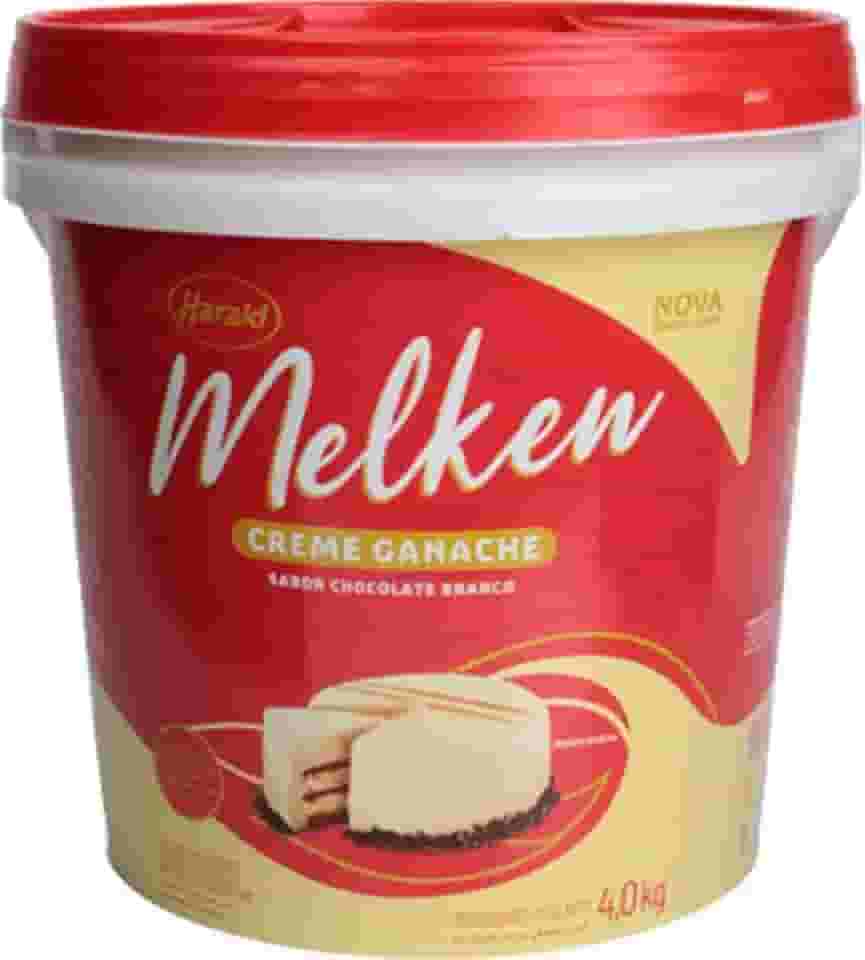 Cobertura Ganache Chocolate Branco 4Kg Melken Harald