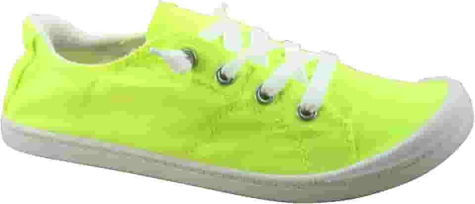 Sapatilhas femininas rasas de lona de linho sem cadarço estilo mocassim Zig-P