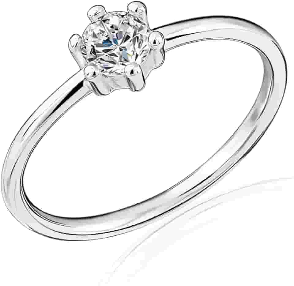 FLORA ANEL FEMININO EM PRATA DE LEI 925 COM ZIRCÔNIA CÚBICA ELEGANTE E VERSÁTIL