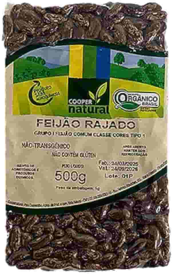 Feijão Rajado Orgânico Coopernatural 500g