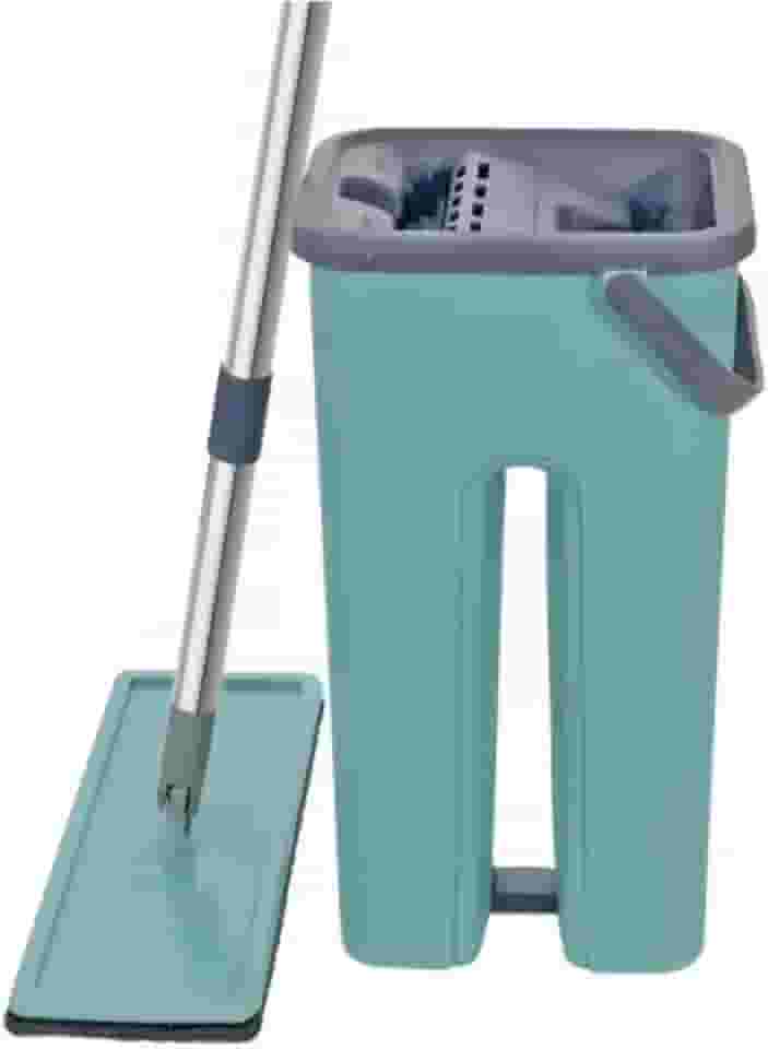 Mop Flat Limpeza Tira Pó Poeira Lava e Seca Microfibra 360 verde