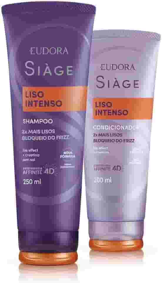 Eudora Kit Siàge Liso Intenso: Shampoo 250ml + Condicionador 200ml