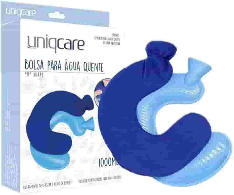 Bolsa para Água Quente com Capa 1000 mL Formato em U UNIQCARE