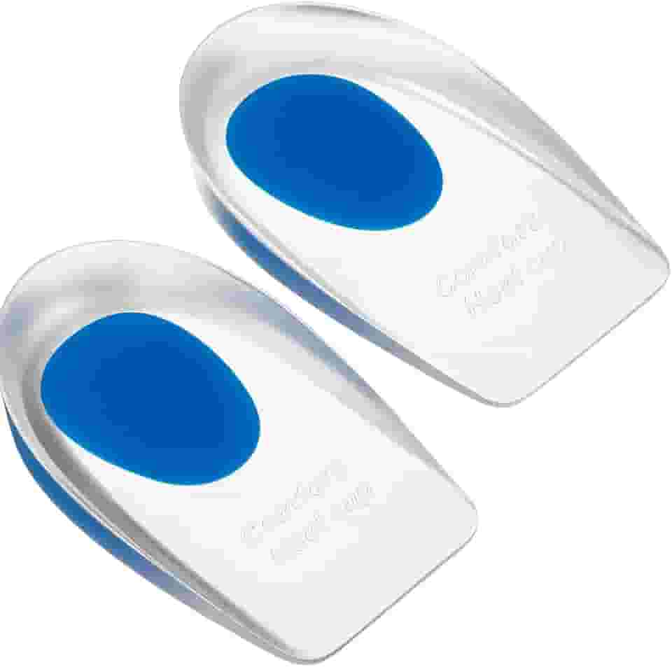 Palmilha Calcanheira Gel Ortopédica Para Esporão De Calcâneo E Facite Plantar Tamanhos Variados Linha Premium