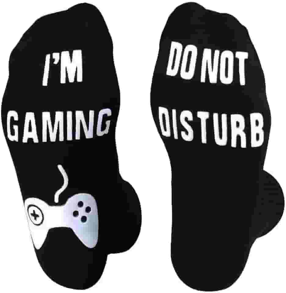 Meias Gamer para Dia dos Pais, Presentes para o Pai, Homens, Ele, Presentes Engraçados de Aniversário de Natal para Adolescentes Meninos e Crianças