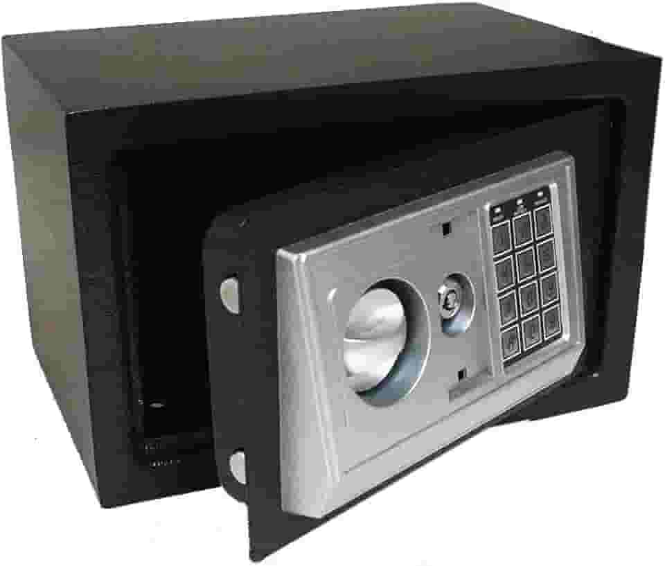 Cofre Digital Eletrônico Senha Segredo 30x20x20 Cm Chave Aço