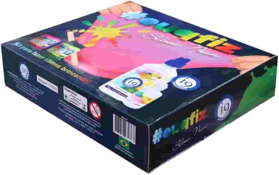 Slime, Kit 2 Neon Slimes, Euqfiz, I9 Brinquedos