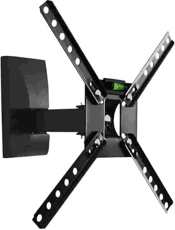 Suporte Para Tv Lcd De 10'' A 55'' Modelo Articulado SBRP130 Preto- Com Inclinação De Até 15°, Brasforma, 9159