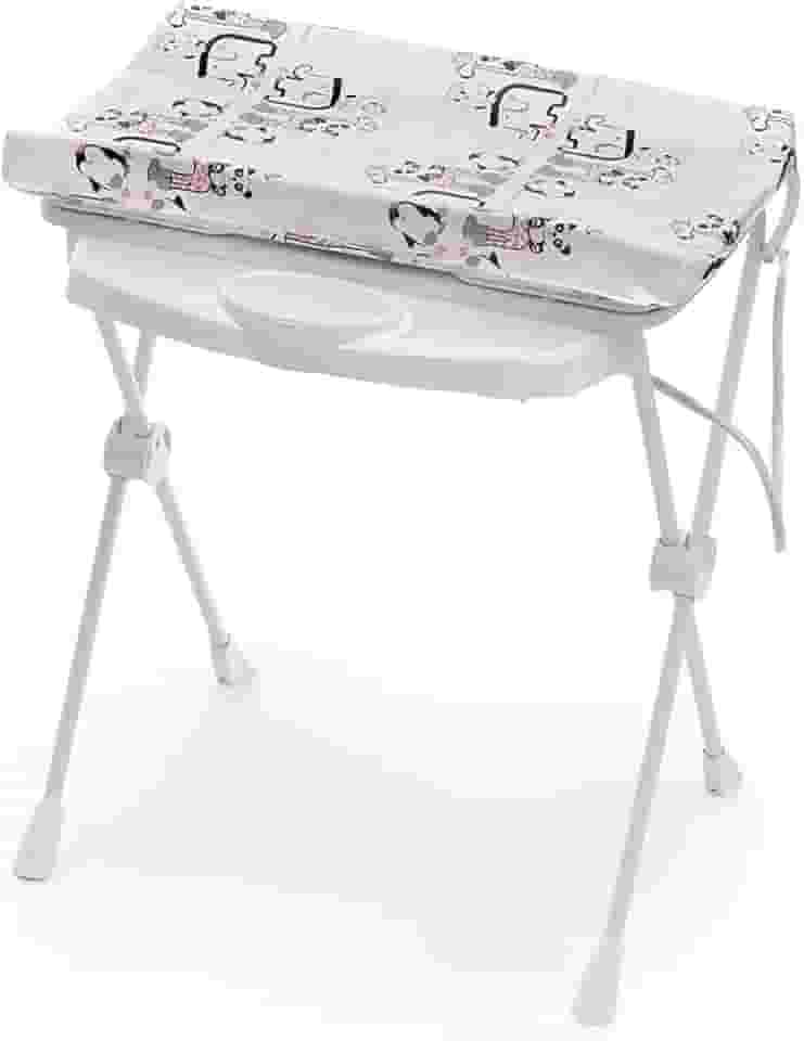 Galzerano Kit Banheira Banho Bebê Classic Zoo 20L + Suporte Com Trocador + Redutor + Saboneteira