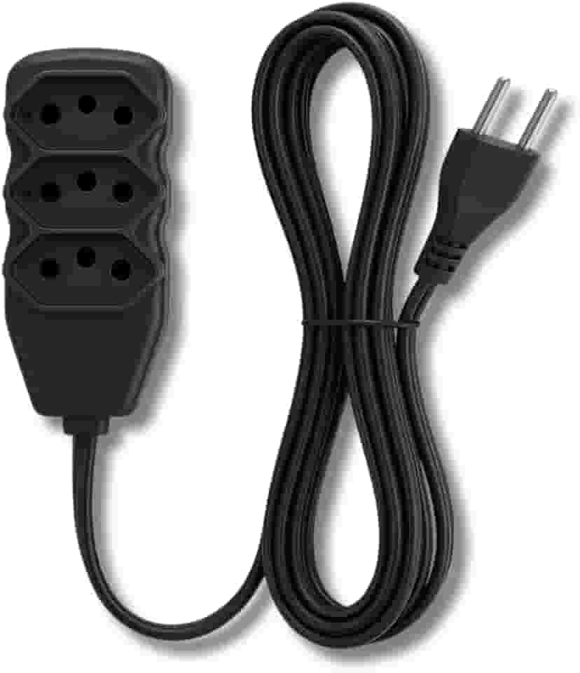 Extensão Elétrica Slim 3 Tomadas Tripolar Bivolt 3, 5 e 10 Metros (10 Metros)
