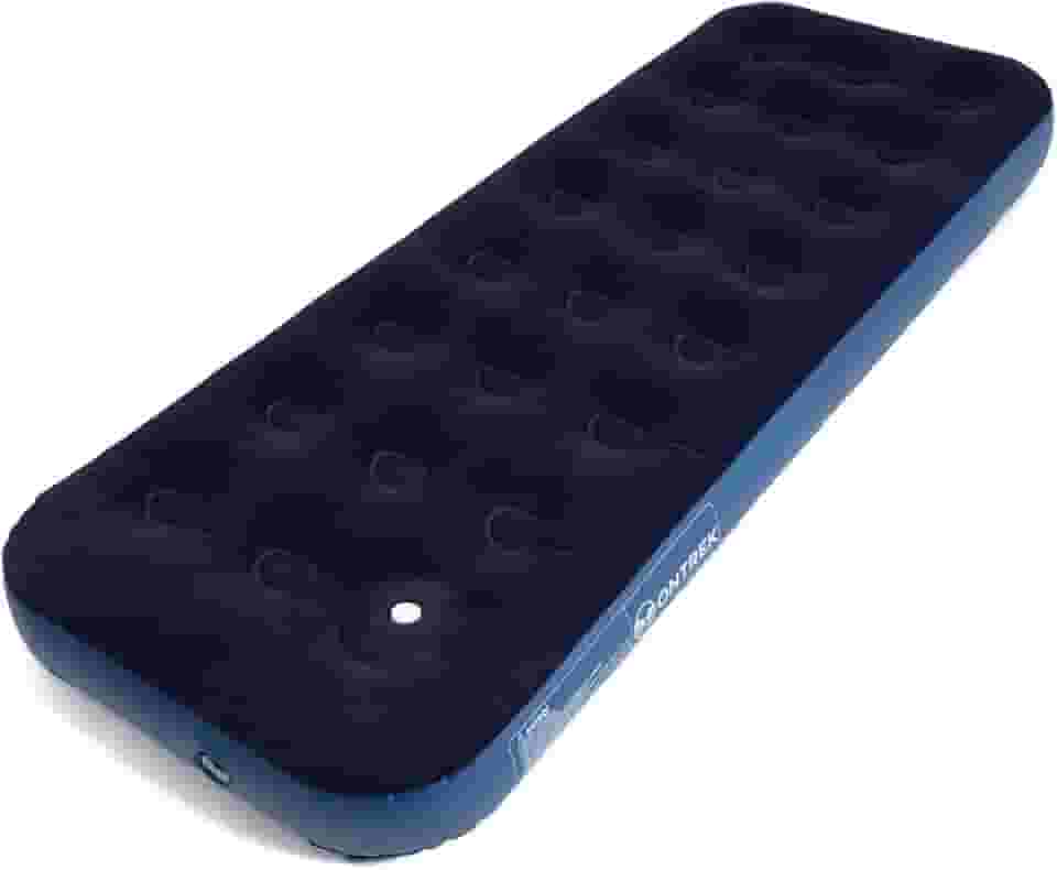 Colchão Inflável De Solteiro Multiuso Com Fole 188 x 73 cm, Azul Marinho Ontrek