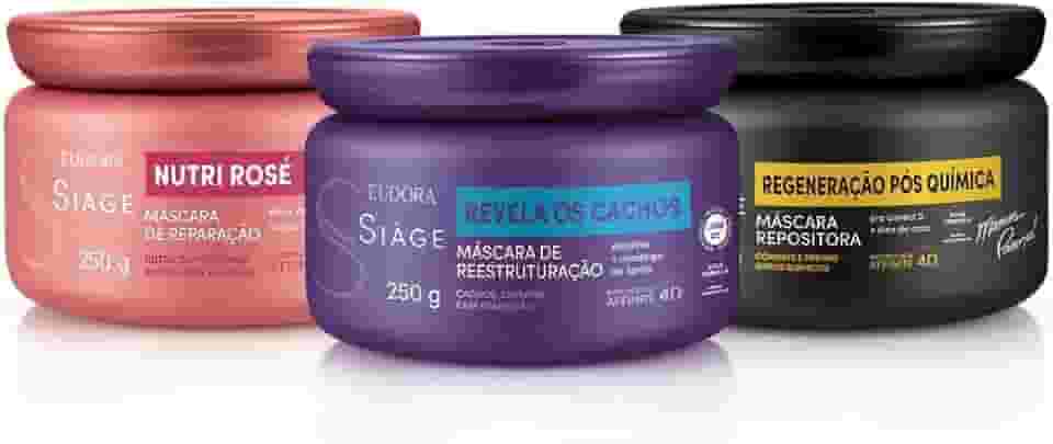 Eudora Kit Siàge Cronograma Capilar para Cabelos Cacheados (3 itens)