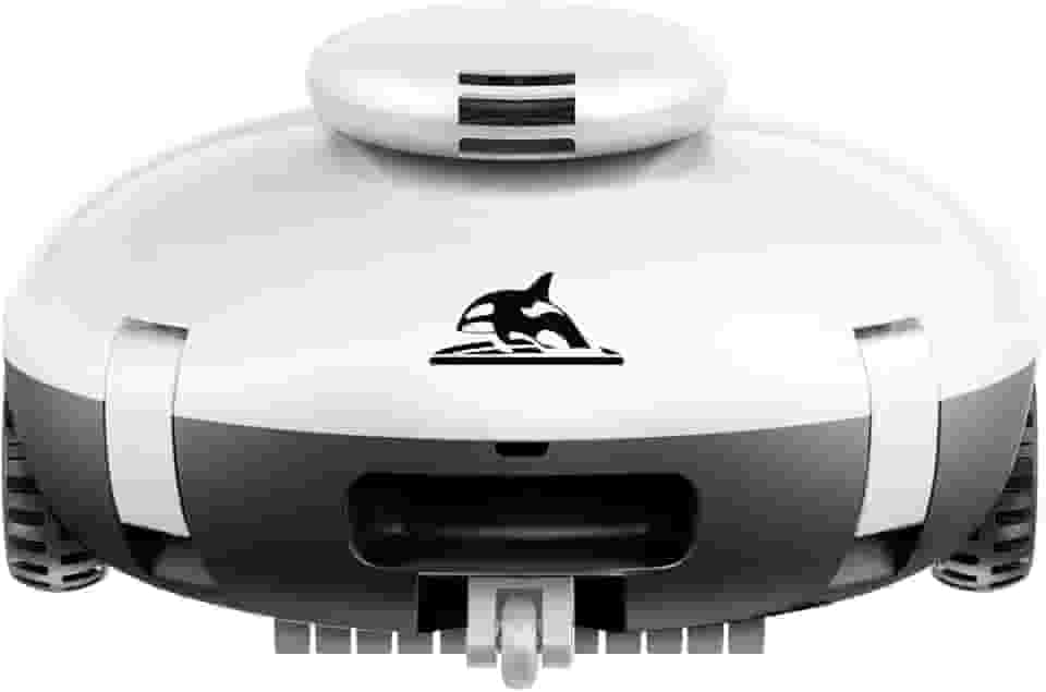 AQUVII Aspirador De Pó Robótico Sem Fio Para Piscinas 2025, Limpador Acima Do Solo/Enterradas - Bateria 7500 Mah, Leve, Autonomia 140 Minutos, Sucção Potente Fundo Plano