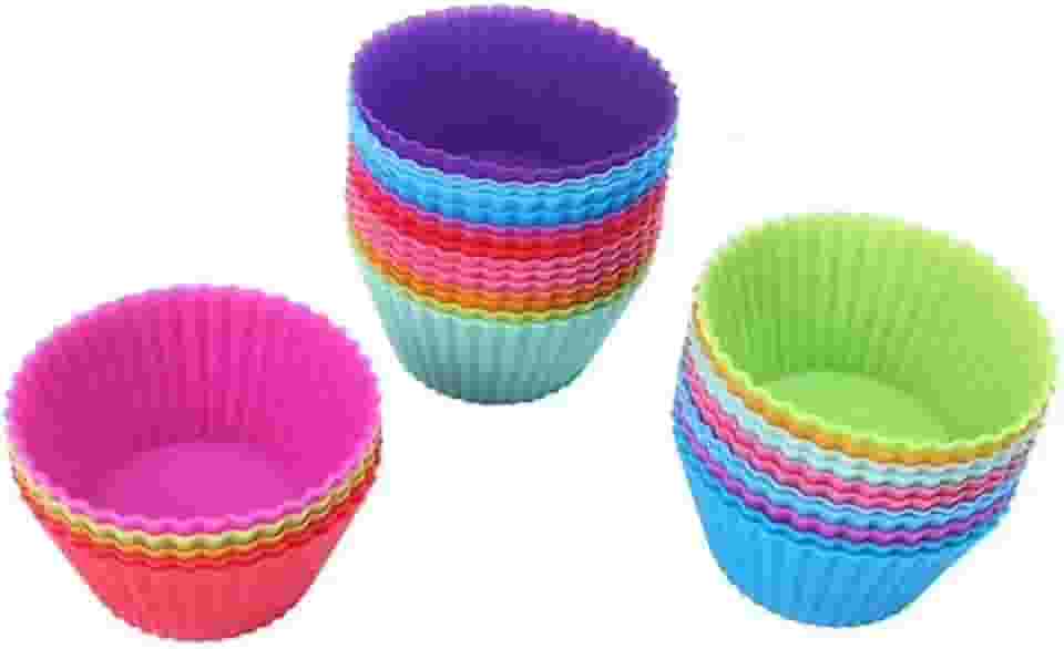 12pcs. Forminha Para Mini Cupcake Muffin - Forma De Silicone