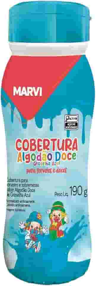 Cobertura Para Sorvete Sabor Algodão Doce Marvi 190g