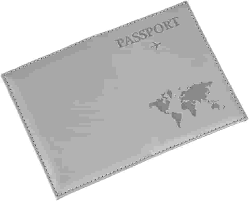 Capa para passaporte – Capa carteira de viagem unissex | Para mulheres e homens, acessório essencial de viagem, Cinza, Moderno
