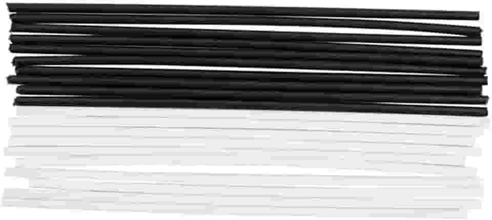 Acouto Marcador de Ponto Lateral para Guitarra, 20 Peças, Abs, Marcadores de Posição de Ponto Lateral, 100mm de Comprimento, Guitarra Preta e Acessórios