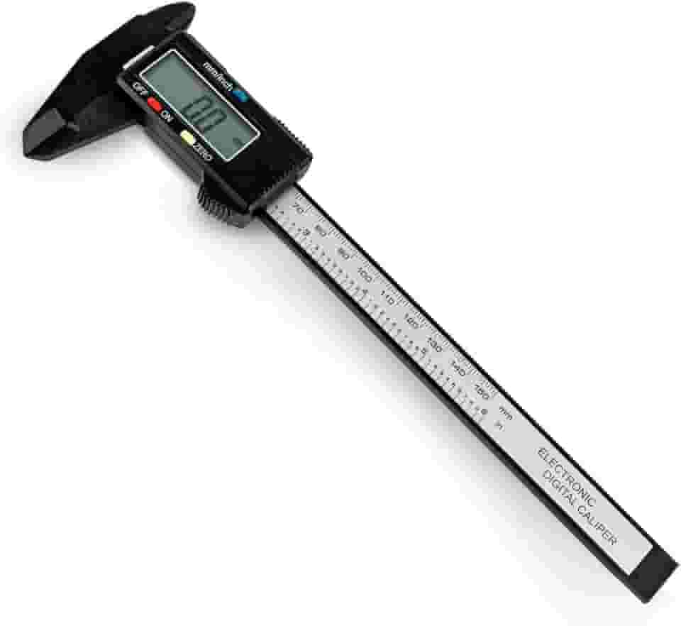 Paquimetro Digital Fibra de Carbono + Estojo + 2 Baterias