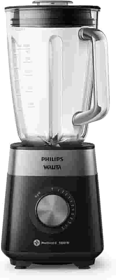 Philips Walita Preto Liquidificador Série 5000, Jarra Vidro, Copo de 2 L, Copo de 2 L, Lâminas removíveis, 1200W, 220V (RI2242/92)