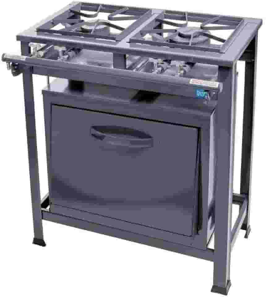 Tron Fogão Industrial Eco N.E 2 Bocas 1Qs 1Qd C/F Grafite Aço Galvanizado Elétrico