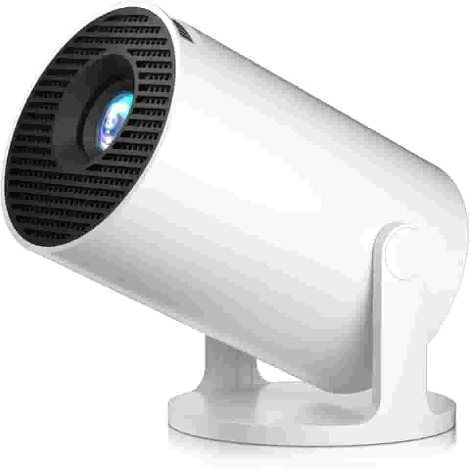 Projetor Smart 4K Ultra HD Portátil HY300 Pro, Wi-Fi e Bluetooth Integrados, Tela Até 130", Imagem LED Nítida, Cinema em Casa