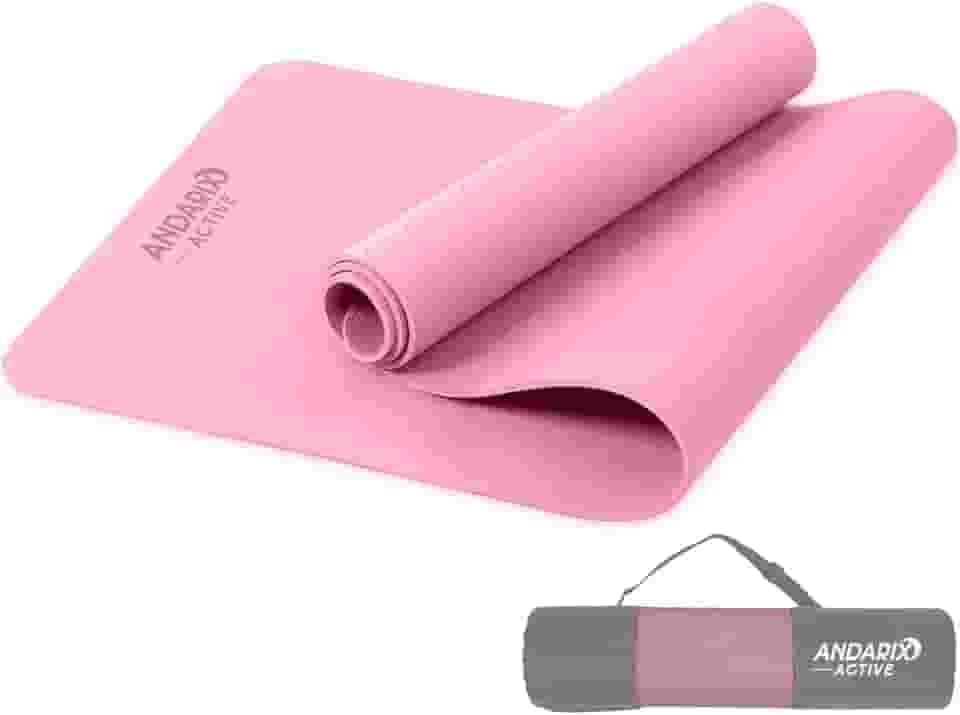 Tapete para Yoga Pilates em TPE Andarix Active Antiderrapante Impermeável Colchonete Ecológico Fitness Academia com Bolsa