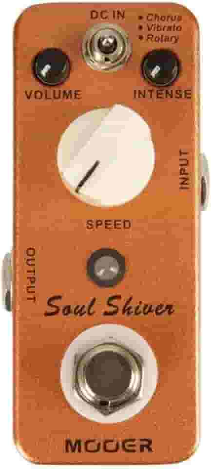Mooer Pedal Soul Shiver MRT1 | para Guitarra, Modulação Chorus Vibrato Rotary, 3 Modos, Controles de Volume Intensity Speed, True Bypass, Carcaça de Metal Compacta