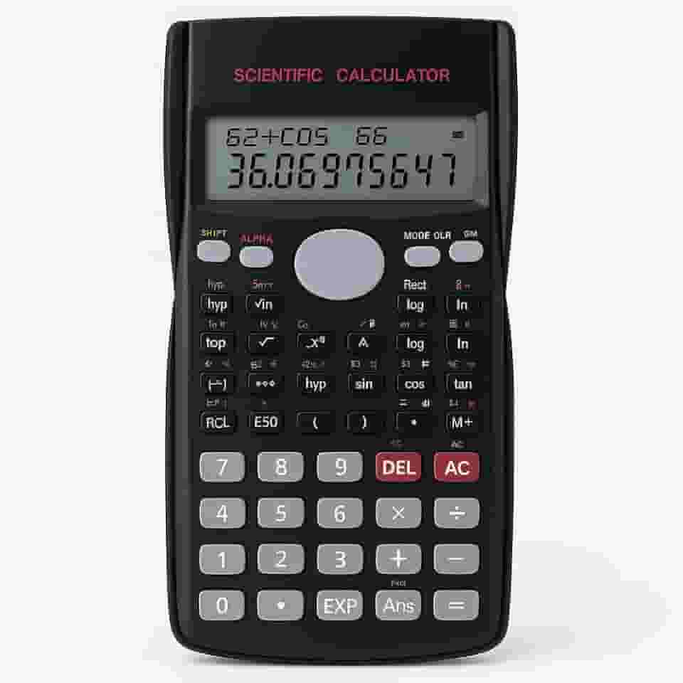 Calculadora Científica Premium 240 Funções – Display Duplo 10+2 Dígitos, Desligamento Automático, Cor Preta – Ideal para Engenharia, Física, Química e Faculdade - Premium