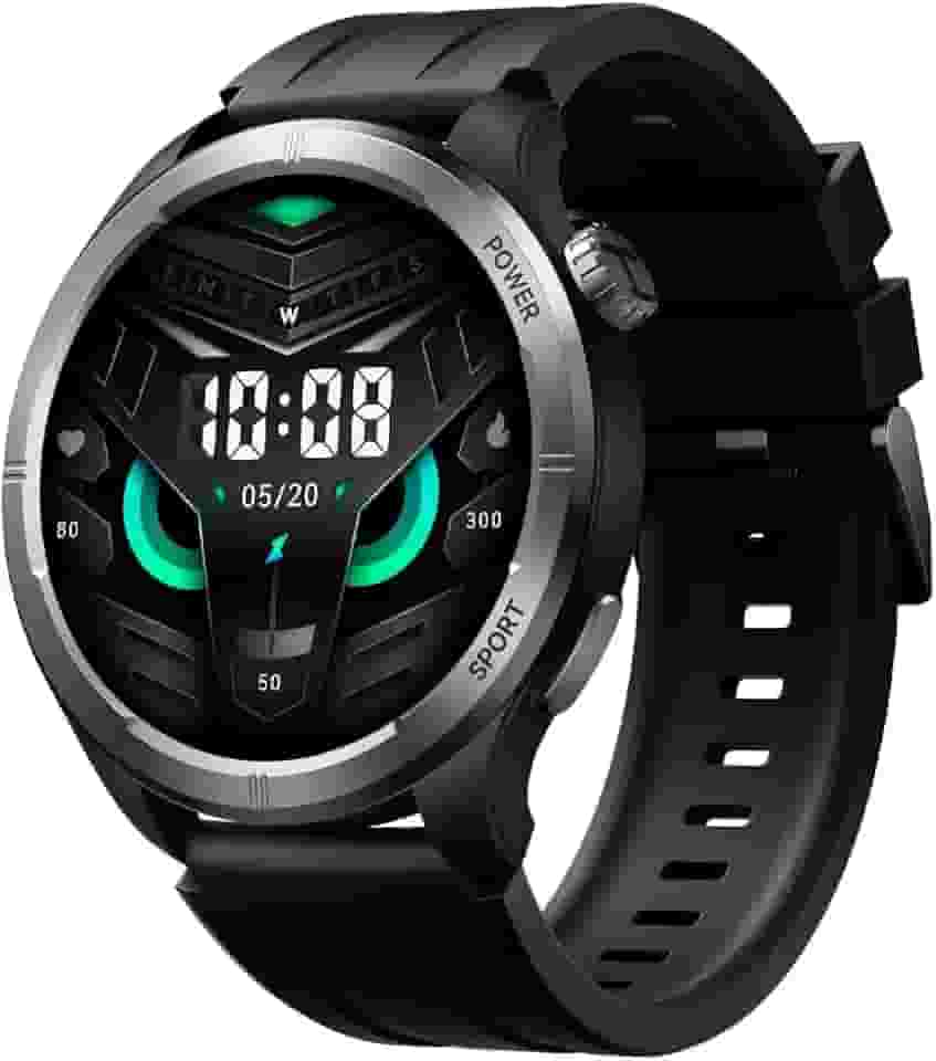 Relógio Smartwatch Solar Neo BT 5.3 Tela 1.53 pol. Preto, Design Moderno e Elegante, Compatível com Android e Ios