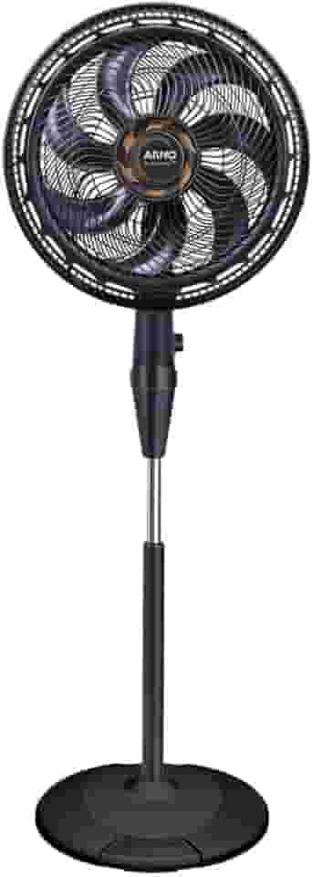 Ventilador de Coluna Arno X-TREME 7 Cinza 40cm VE72, 150W, 7 Pás, 3 Velocidades, Oscilação 80º, Power Zone, Modo Noturno, Altura Ajustável de até 1,5m, 220V