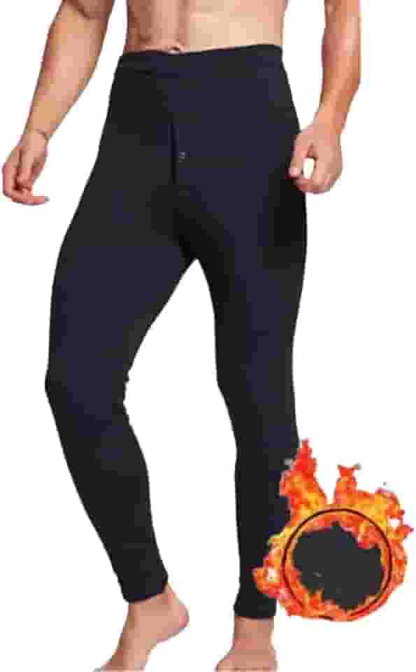 Meia Calça Segunda Pele Termica Masculino Frio Inverno Flanelada Forrada Preto