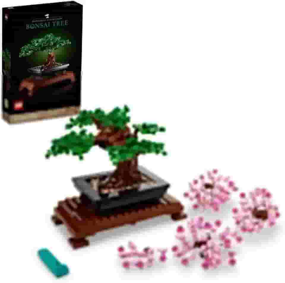 LEGO Conjunto de árvore de bonsai 10281 para adultos, projetos de decoração de casa, atividade criativa relaxante, ideia única, coleção botânica